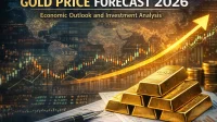 gold price forecast 2026 global market analysis with gold bars and financial chart