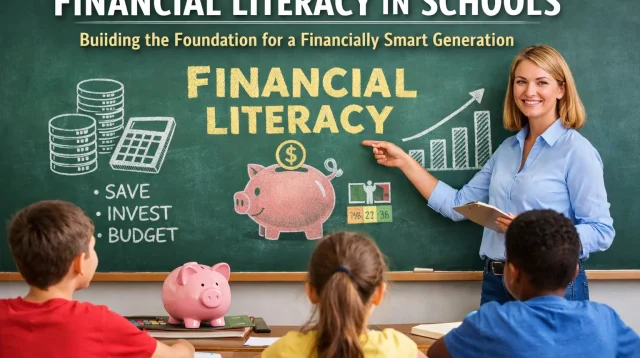 Financial literacy education in schools teaching students about saving investing and budgeting